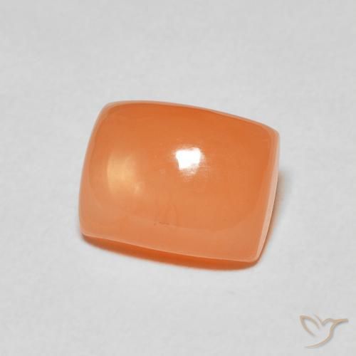 Pietra di luna Arancio Medio naturale da 2.76 ct, Cuscino, Traslucido