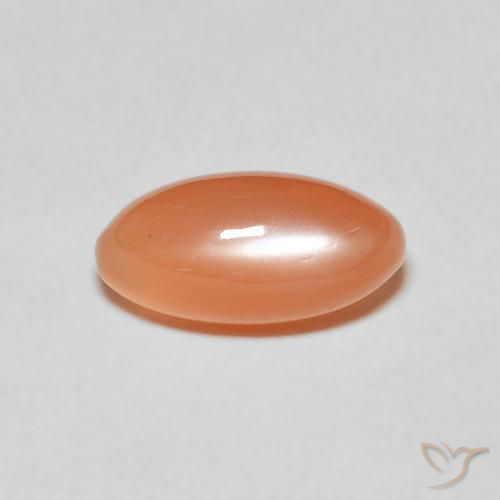 1.62ct Naturale Arancio rossastro chiaro Pietra di luna, Taglio marquise, Traslucido