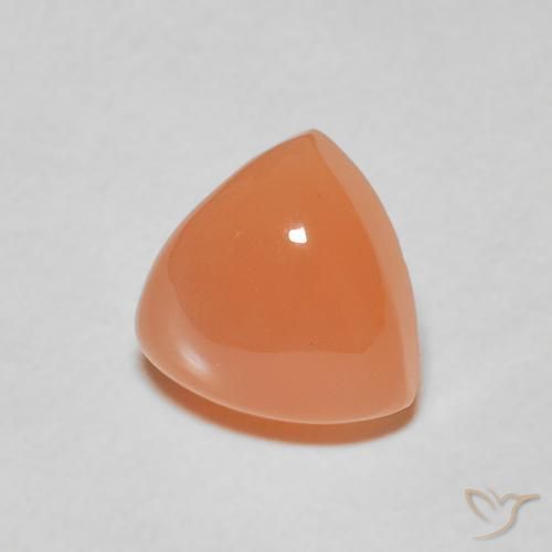 Pietra di luna Arancione chiaro naturale da 2.07 ct, Taglio trillion, Traslucido