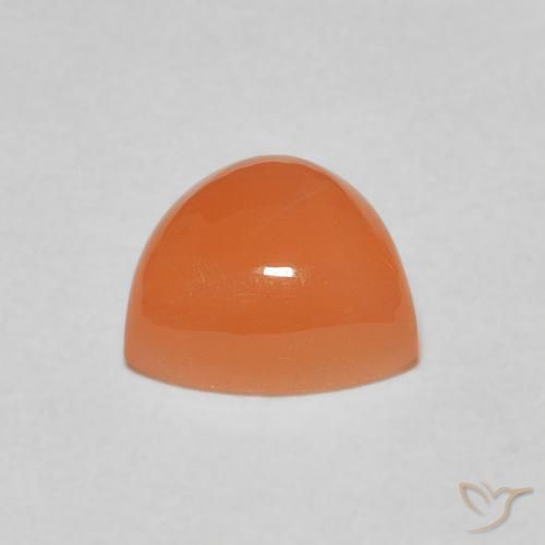 Pietra di luna Arancio rossastro chiaro naturale da 1.89 ct, Taglio trillion, Traslucido