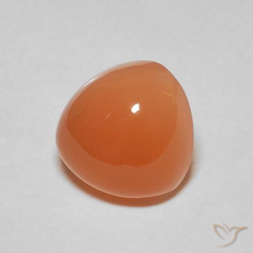 Pietra di luna Arancio Medio naturale da 2.15 ct, Taglio trillion, Traslucido