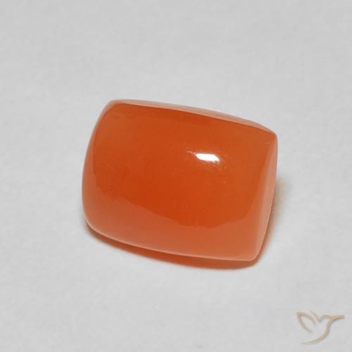 Pietra di luna Arancio scuro rossastro naturale da 2.35 ct, Cuscino, Traslucido