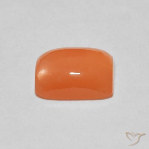 Pietra di luna Arancione rossastra naturale da 2.19 ct, Cuscino, Traslucido