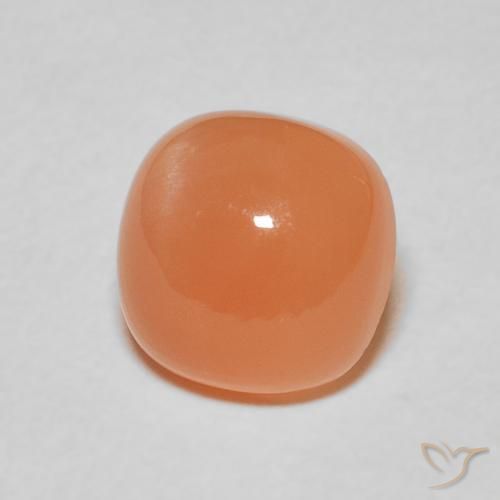 Pietra di luna Arancio rossastro chiaro naturale da 2.38 ct, Cuscino, Traslucido