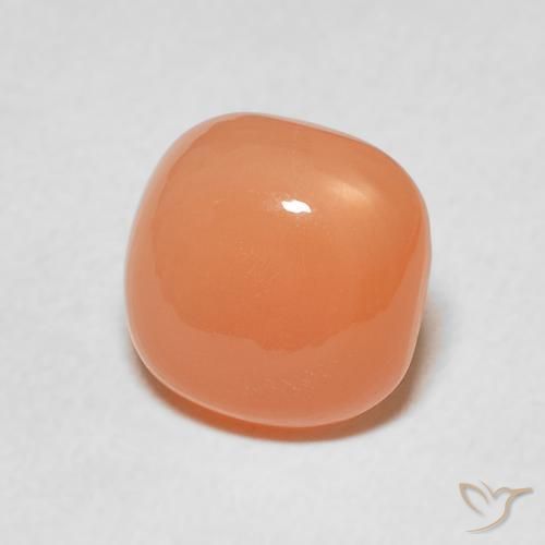 Pietra di luna Arancio rossastro chiaro naturale da 1.89 ct, Cuscino, Traslucido