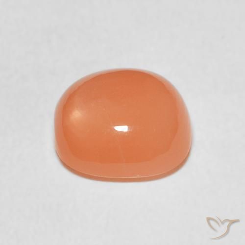 Pietra di luna Arancio rossastro chiaro naturale da 1.89 ct, Cuscino, Traslucido