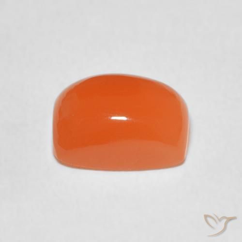 Pietra di luna Arancione rossastra naturale da 2.40 ct, Cuscino, Traslucido