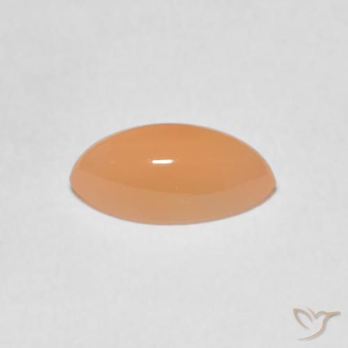 Pietra di luna Arancio Medio naturale da 1.25 ct, Taglio marquise, Traslucido