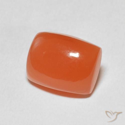 Pietra di luna Arancio Medio naturale da 2.57 ct, Cuscino, Traslucido