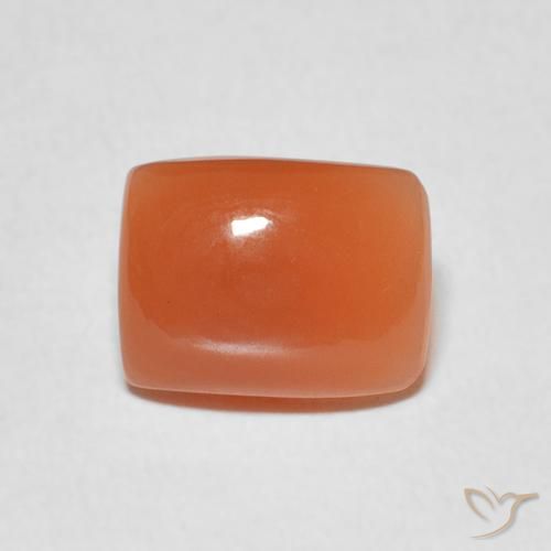 2.05ct Naturale Arancio Intenso Pietra di luna, Cuscino, Traslucido