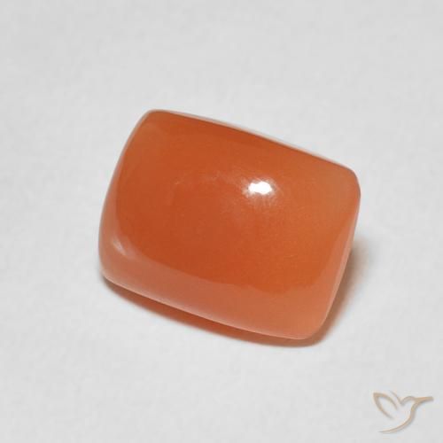 Pietra di luna Arancio Intenso naturale da 2.05 ct, Cuscino, Traslucido