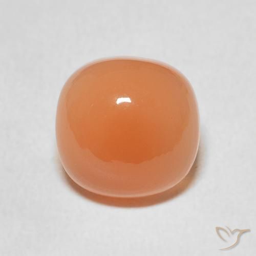 2.26ct Naturale Arancia Albicocca tiepida Warm Pietra di luna, Cuscino, Traslucido