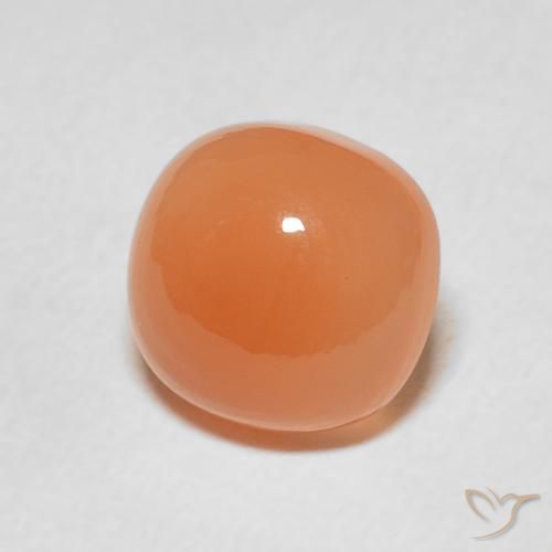 Pietra di luna Arancia Albicocca tiepida Warm naturale da 2.26 ct, Cuscino, Traslucido