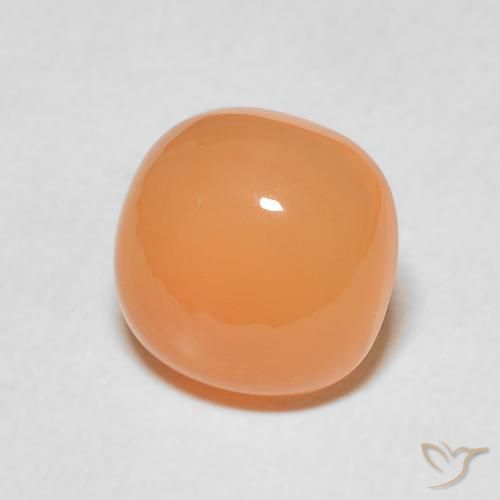 Pietra di luna Arancia Albicocca tiepida Warm naturale da 2.16 ct, Cuscino, Traslucido