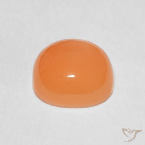 Pietra di luna Arancia Albicocca tiepida Warm naturale da 2.16 ct, Cuscino, Traslucido