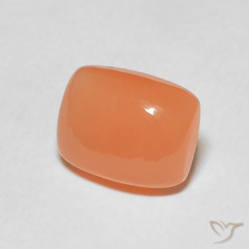 Pietra di luna Arancio rossastro chiaro naturale da 2.12 ct, Cuscino, Traslucido