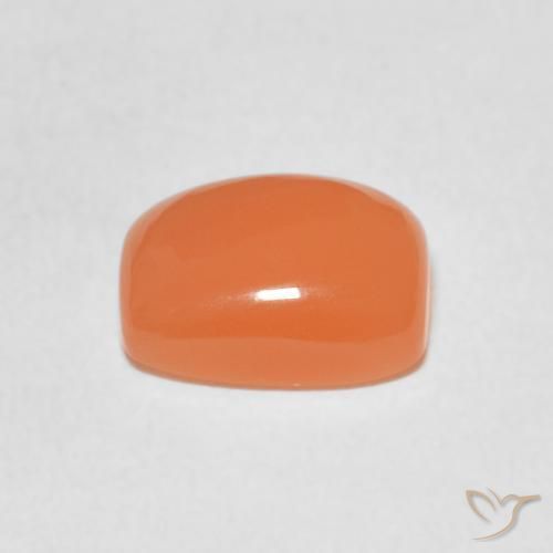 Pietra di luna Arancio rossastro chiaro naturale da 2.12 ct, Cuscino, Traslucido