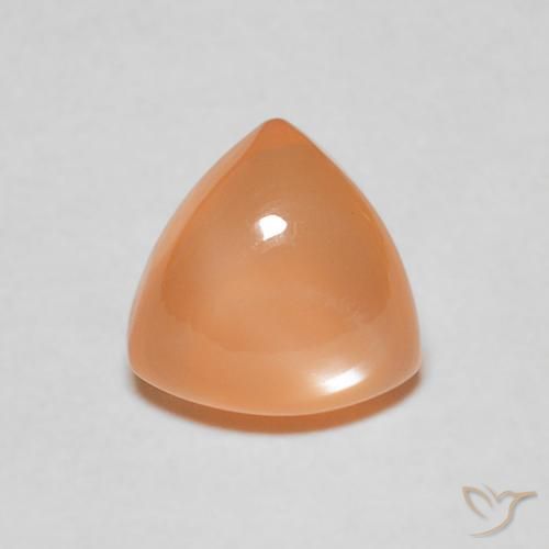 1.86ct Naturale Medium Light-Orange Pietra di luna, Taglio trillion, Traslucido