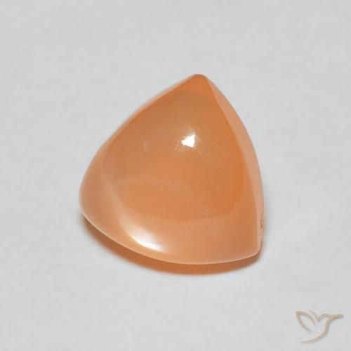 Pietra di luna Medium Light-Orange naturale da 1.86 ct, Taglio trillion, Traslucido