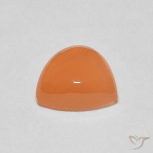 Pietra di luna Medium Light-Orange naturale da 1.86 ct, Taglio trillion, Traslucido