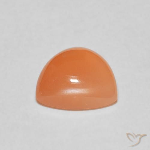Pietra di luna Arancio Medio naturale da 1.76 ct, Taglio trillion, Traslucido