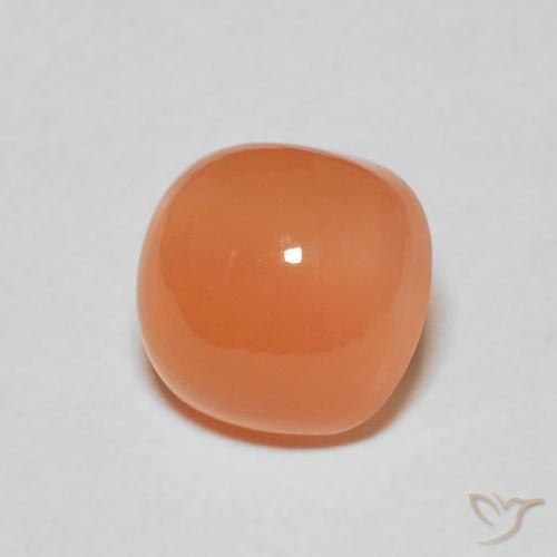 Pietra di luna Arancione chiaro naturale da 2.52 ct, Cuscino, Traslucido