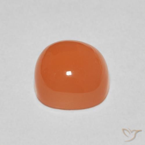 Pietra di luna Arancione chiaro naturale da 2.52 ct, Cuscino, Traslucido