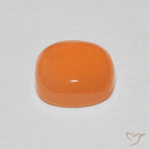 Pietra di luna Arancia Albicocca tiepida Warm naturale da 2.07 ct, Cuscino, Traslucido
