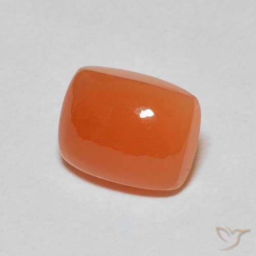 Pietra di luna Arancio Intenso naturale da 2.78 ct, Cuscino, Traslucido