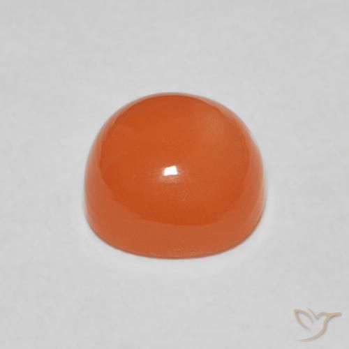 Pietra di luna Arancione rossastra naturale da 2.37 ct, Cuscino, Traslucido