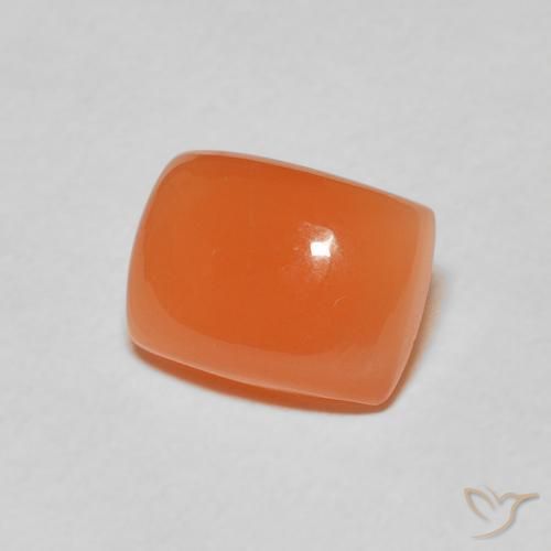 Pietra di luna Arancione rossastra naturale da 2.44 ct, Cuscino, Traslucido