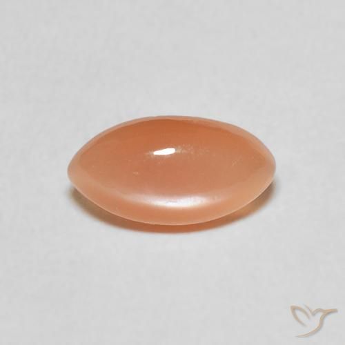 1.11ct Naturale Cantalupo Arancia Pietra di luna, Taglio marquise, Traslucido