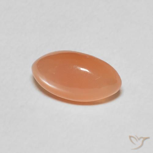 Pietra di luna Cantalupo Arancia naturale da 1.11 ct, Taglio marquise, Traslucido