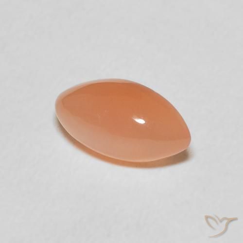 Pietra di luna Arancio Medio naturale da 1.06 ct, Taglio marquise, Traslucido