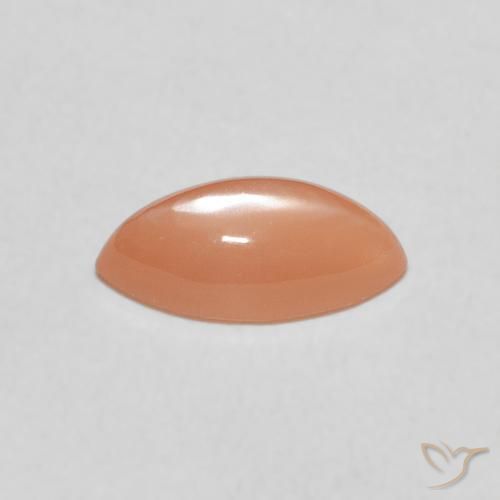 Pietra di luna Arancio Medio naturale da 1.06 ct, Taglio marquise, Traslucido