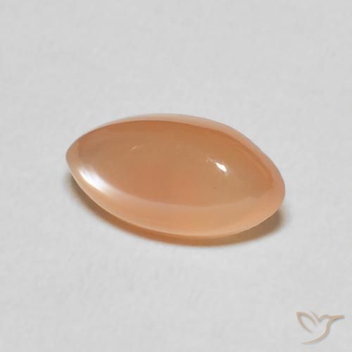 Pietra di luna Medium Light-Orange naturale da 1.47 ct, Taglio marquise, Traslucido