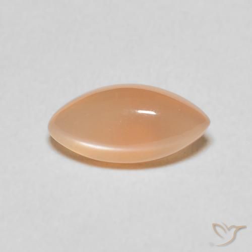 1.16ct Naturale Pesca Pietra di luna, Taglio marquise, Traslucido, Photo A