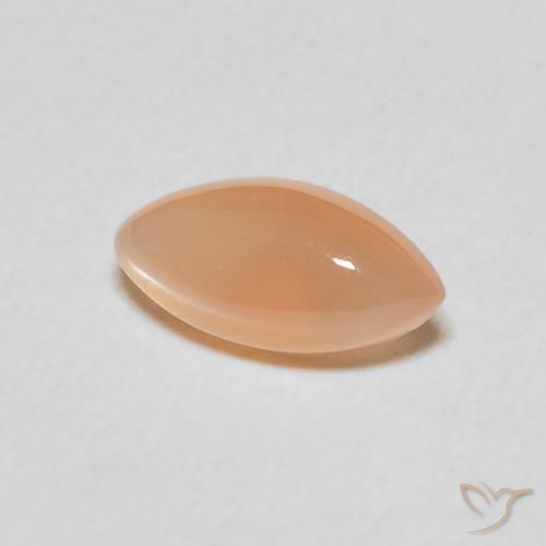 Pietra di luna Pesca naturale da 1.16 ct, Taglio marquise, Traslucido