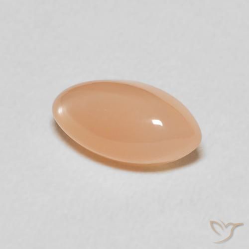 Pietra di luna Medium Light-Orange naturale da 1.51 ct, Taglio marquise, Traslucido