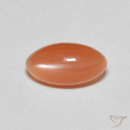 1.52ct Naturale Arancione scuro Pietra di luna, Taglio marquise, Traslucido