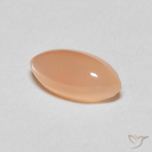 Pietra di luna Medium Light-Orange naturale da 1.35 ct, Taglio marquise, Traslucido