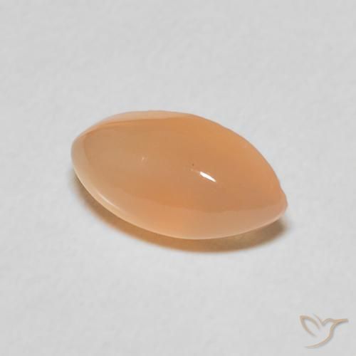 Pietra di luna Pesca naturale da 1.35 ct, Taglio marquise, Traslucido