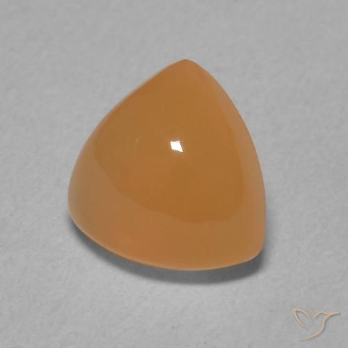 Pietra di luna Pesca naturale da 1.82 ct, Taglio trillion, Traslucido