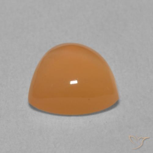 Pietra di luna Pesca naturale da 1.82 ct, Taglio trillion, Traslucido