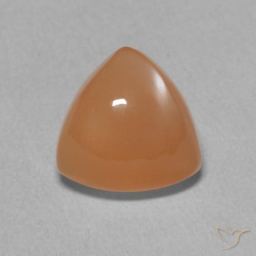 1.77ct Naturale Arancione rossastra Pietra di luna, Taglio trillion, Traslucido