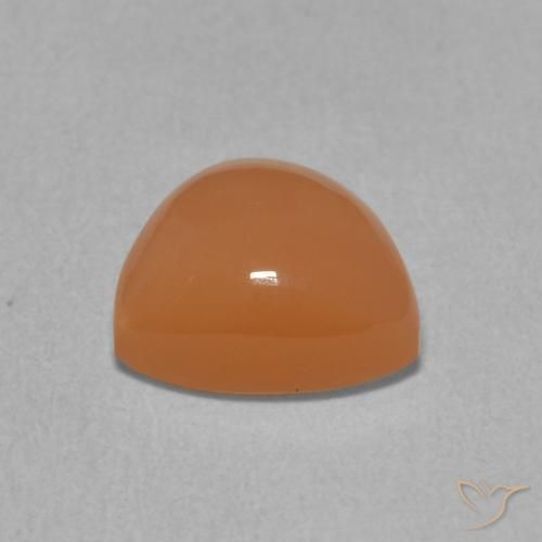 Pietra di luna Arancione rossastra naturale da 1.77 ct, Taglio trillion, Traslucido