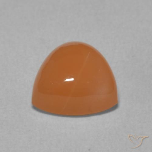 Pietra di luna Arancio Medio naturale da 2.07 ct, Taglio trillion, Traslucido