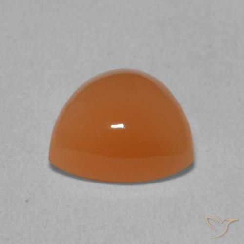 Pietra di luna Arancia Albicocca tiepida Warm naturale da 1.91 ct, Taglio trillion, Traslucido