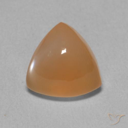 1.81ct Naturale Arancio Medio Pietra di luna, Taglio trillion, Traslucido