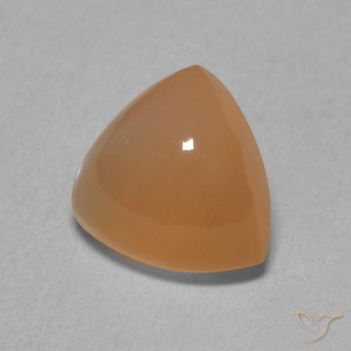 Pietra di luna Arancio Medio naturale da 1.81 ct, Taglio trillion, Traslucido